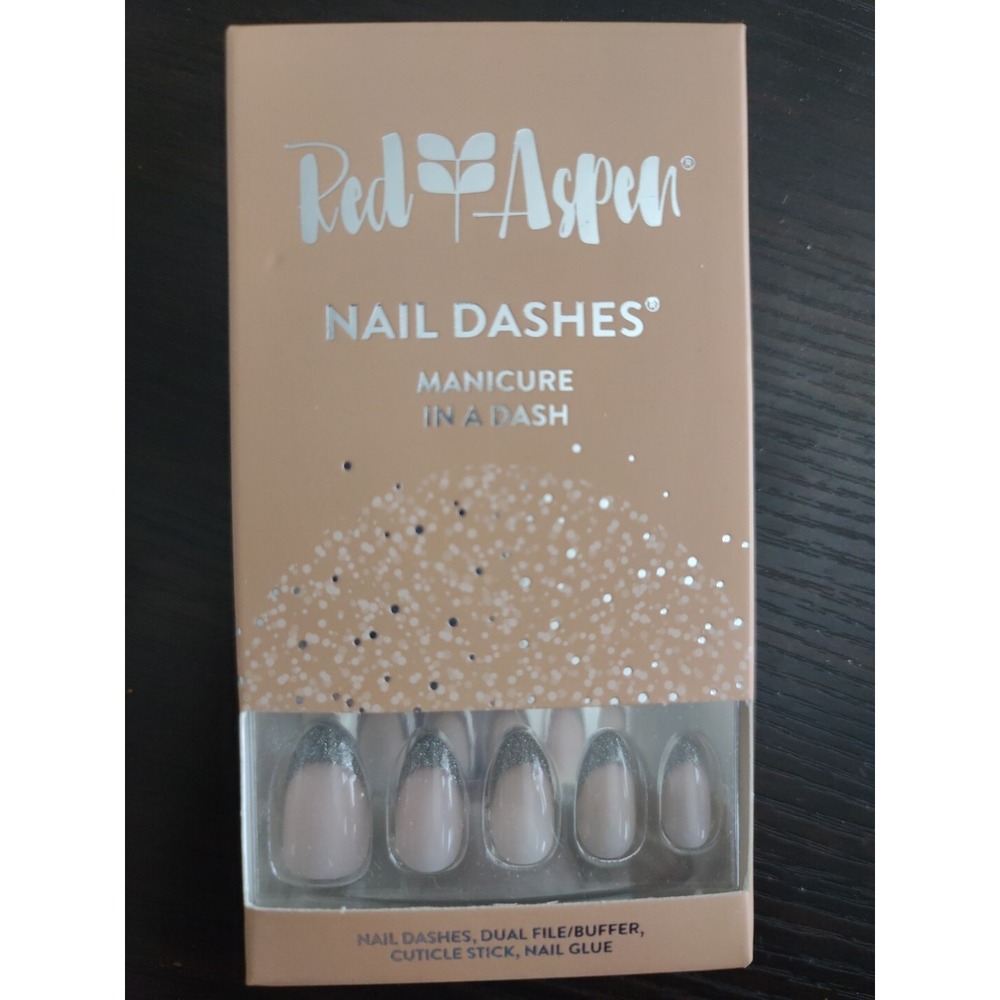 Red Aspen Nail Dashes- French Twist Fiona NEW Nails Pop on Manicure